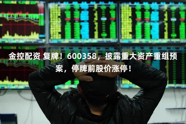 金控配资 复牌！600358，披露重大资产重组预案，停牌前股价涨停！