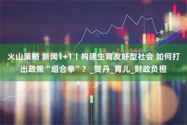 火山策略 新闻1+1丨构建生育友好型社会 如何打出政策“组合拳”？_贺丹_育儿_财政负担
