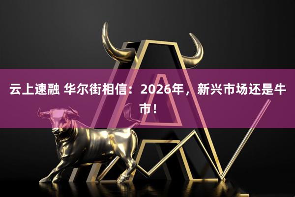 云上速融 华尔街相信：2026年，新兴市场还是牛市！
