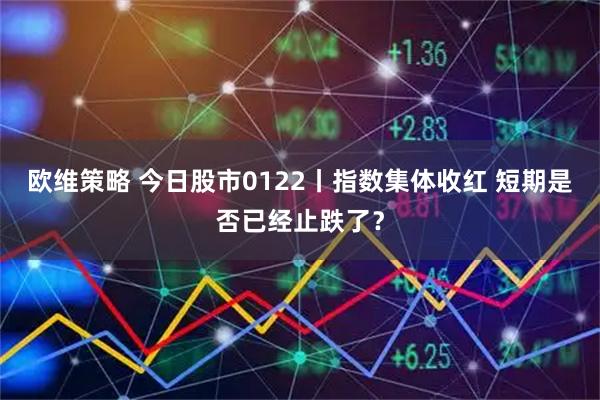 欧维策略 今日股市0122丨指数集体收红 短期是否已经止跌了？